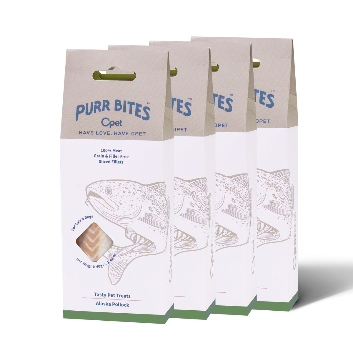 OPET Purr Bites Freeze Dried Cat Treats (Cod, 40g)