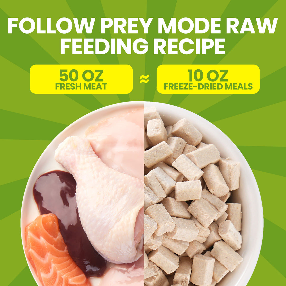 OPET Freeze-Dried Raw Cat Food – Rabbit Recipe with Salmon Oil