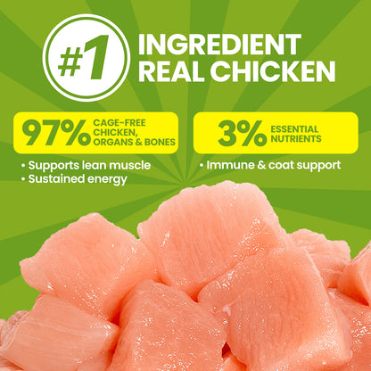 OPET Freeze-Dried Raw Cat Food – Chicken Recipe with Salmon Oil