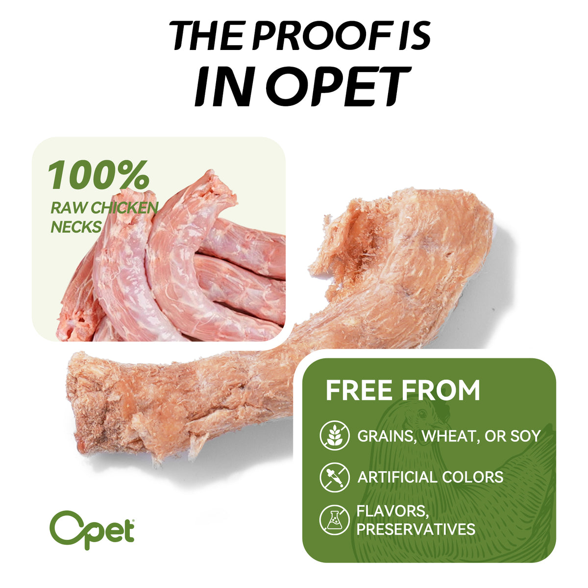OPET Purr Bites Freeze Dried Cat Treats (Chicken Neck, 40g)