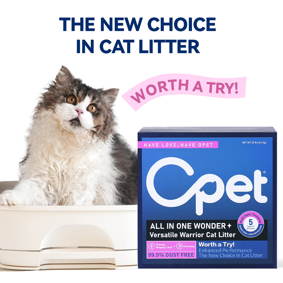 OPET 5 IN 1 Mixed Tofu Cat Litter 8.2kg