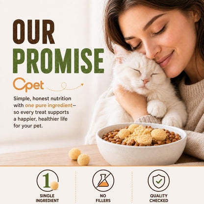 OPET Purr Bites Freeze Dried Cat Treats(Quail Egg Yolk, 2.8g)