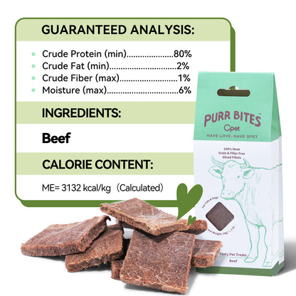 OPET Purr Bites Freeze Dried Cat Treats (Beef, 28 g)