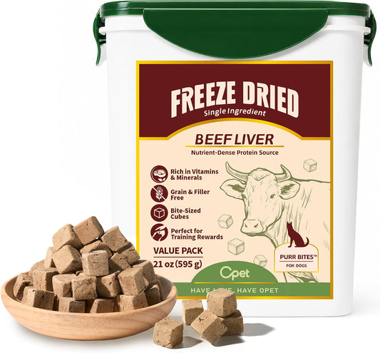 OPET Freeze Dried Beef Liver Treats for Dogs & Cats