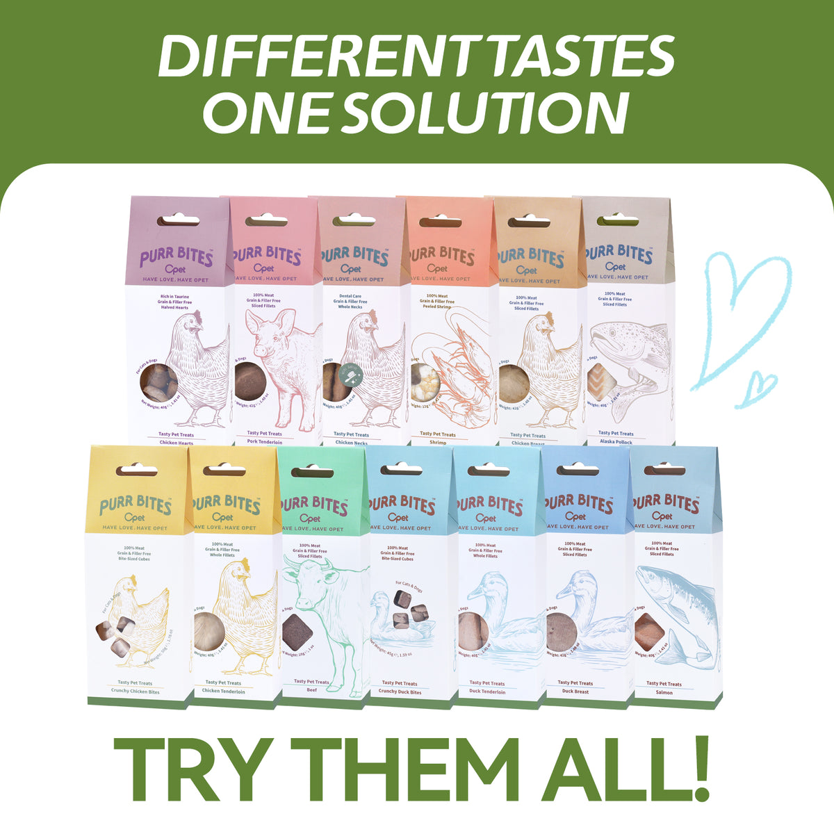 OPET Purr Bites Freeze Dried Cat Treats (Duck, 45g)